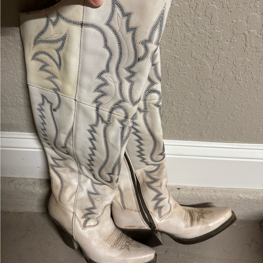 DAN POST WOMEN'S LOVERFLY TALL WESTERN BOOTS - SNIP TOE